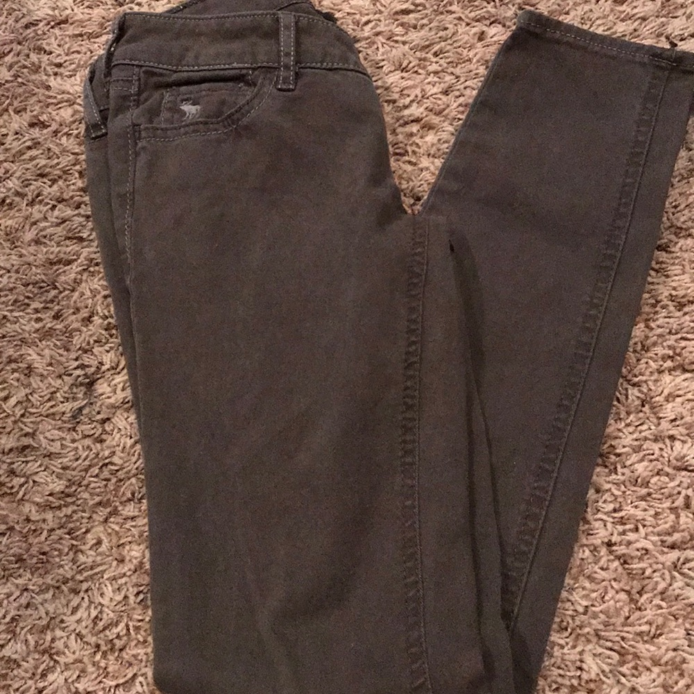 Abercrombie kids brown skinny jeans